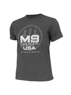 Beretta Men's M9 Trident Active Casual Short Sleeve Soft Jersey Cotton T-Shirt