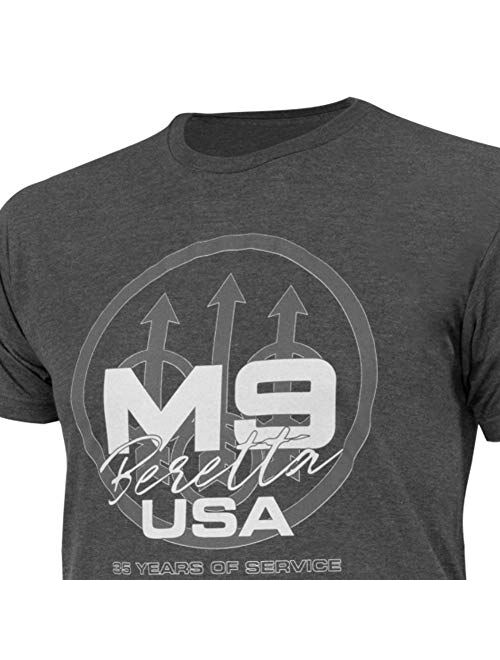 Beretta Men's M9 Trident Active Casual Short Sleeve Soft Jersey Cotton T-Shirt