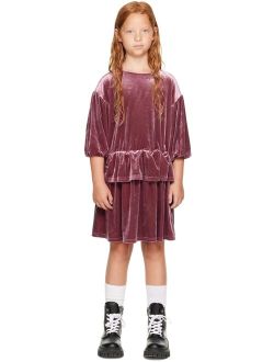 THE CAMPAMENTO Kids Burgundy Layers Dress