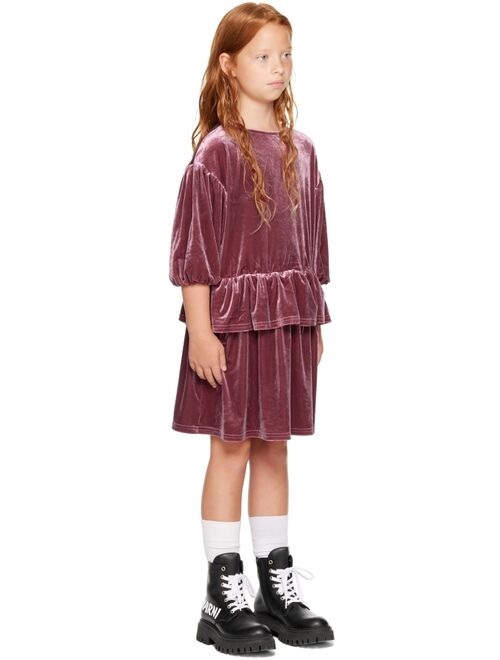 THE CAMPAMENTO Kids Burgundy Layers Dress