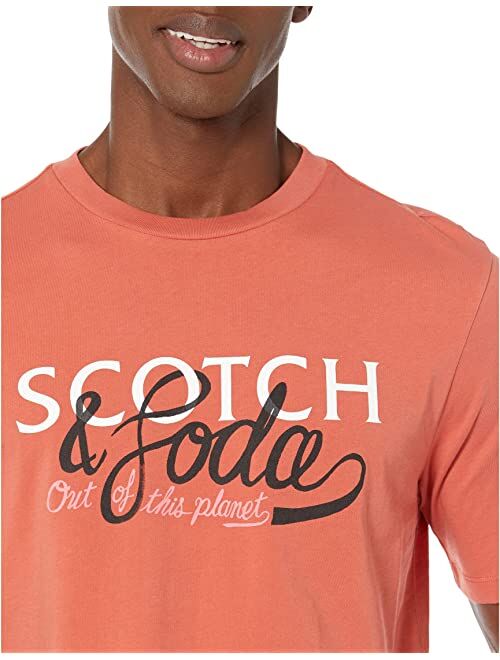 Scotch & Soda Regular Logo Artwork Crew Neck T-Shirt