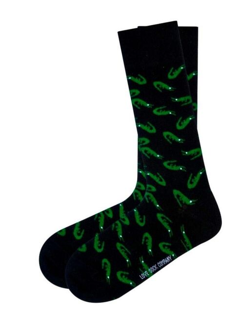 Love Sock Company Men's Alligator Novelty Crew Socks