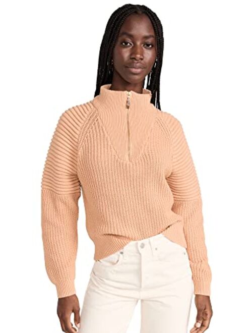 Scotch & Soda Women's Half-Zip Relaxed Fit Pullover