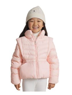 Little Girls and Toddler Girls Ruffled Adjustable Long Sleeves Jacket