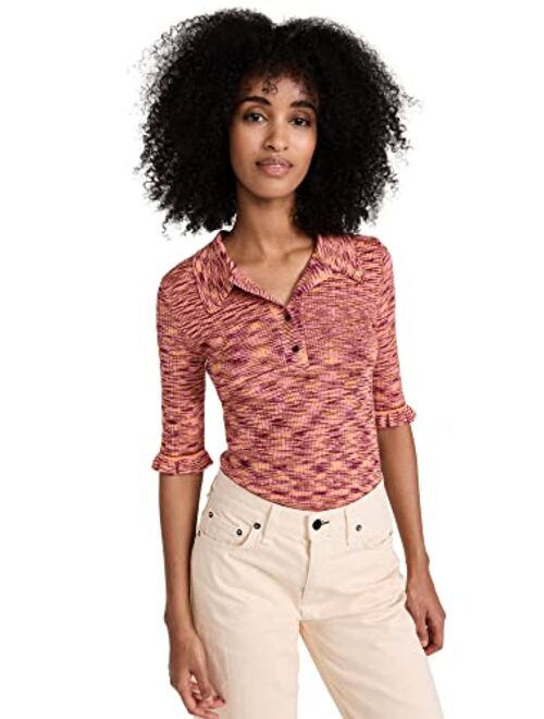 Scotch & Soda Women's Knitted Short Sleeved Polo