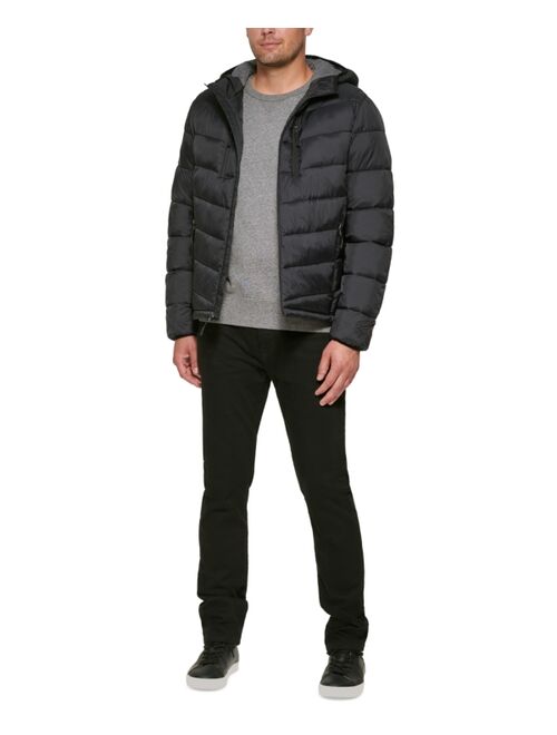 CLUB ROOM Men's Chevron Quilted Hooded Puffer Jacket, Created for Macy's