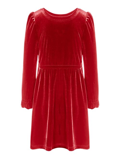 INC INTERNATIONAL CONCEPTS Little Girls Stretch Velour Dress, Created for Macy's