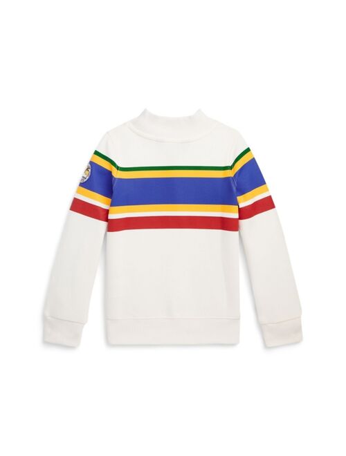 POLO RALPH LAUREN Little Girls and Toddler Girls Logo Double-Knit Mockneck Sweatshirt