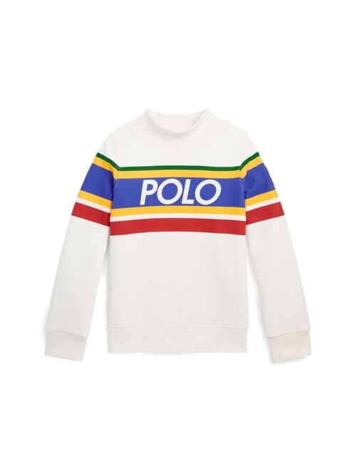 POLO RALPH LAUREN Little Girls and Toddler Girls Logo Double-Knit Mockneck Sweatshirt