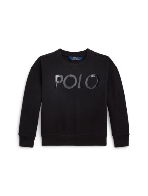POLO RALPH LAUREN Little Girls and Toddler Girls Logo Fleece Sweatshirt