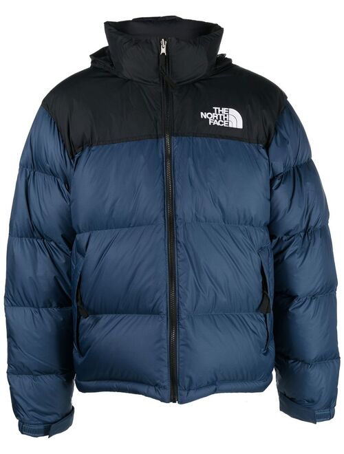 The North Face logo-print padded down jacket
