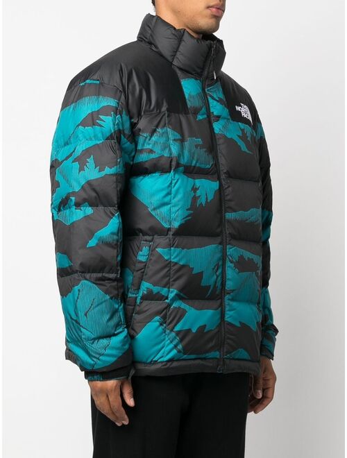 The North Face embroidered-logo padded jacket