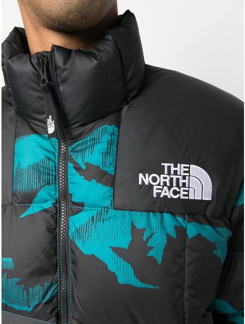 The North Face embroidered-logo padded jacket