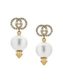 GG faux pearl earrings