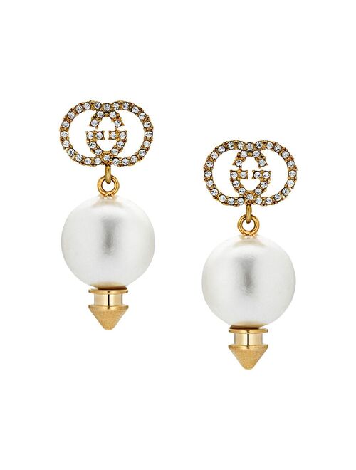 Gucci GG faux pearl earrings