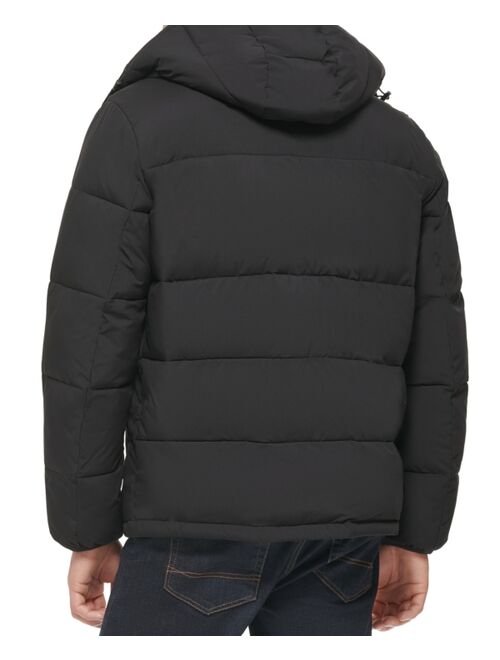 CLUB ROOM Men's Stretch Hooded Puffer Jacket, Created for Macy's
