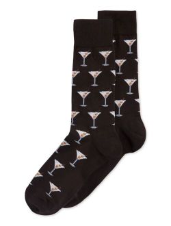 Men's Socks, Martini Crew