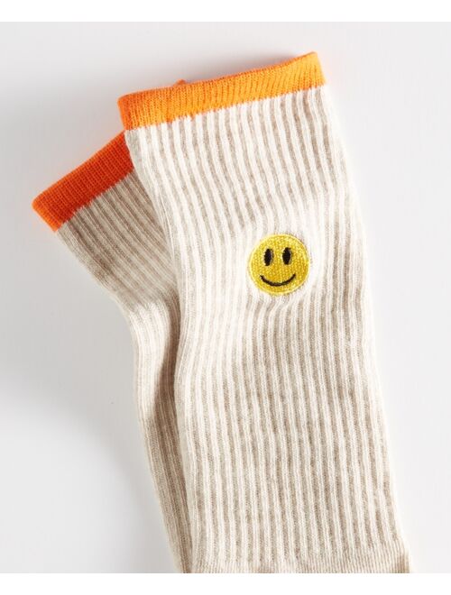 Sun + Stone Men's Smiley Face Socks