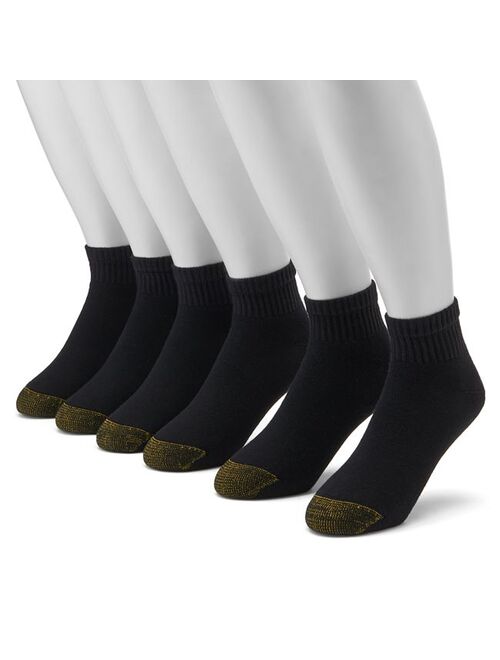 Gold Toe Men's GOLDTOE 6-pk. Cushioned 1/4-Crew Socks
