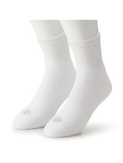 Men's Doctor's Choice 2-pack Diabetic Quarter Socks - Extended Size