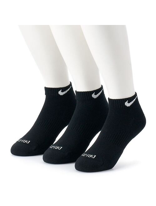 Men's Nike 3-pack Everyday Plus Cushion Low-Cut Training Socks