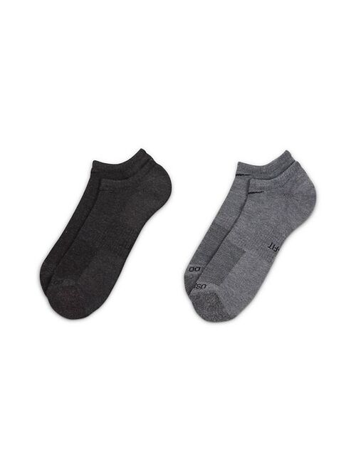 Men's Nike 2-Pack Everyday Plus Cushioned No-Show Socks