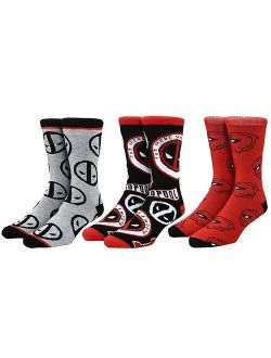 Deadpool 3-Pack Crew Socks