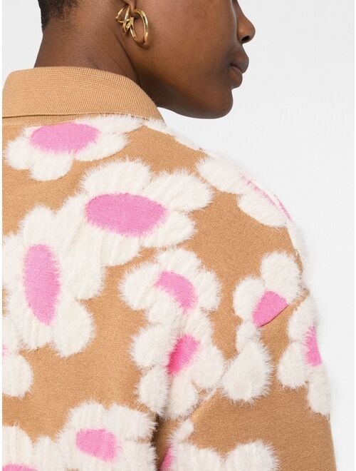 Jacquemus floral-patterned collared cardigan