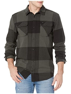 Men's Standard Fit Long Sleeve Button Up Flannel Shirt