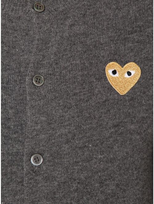 Comme Des Garcons Play embroidered heart cardigan