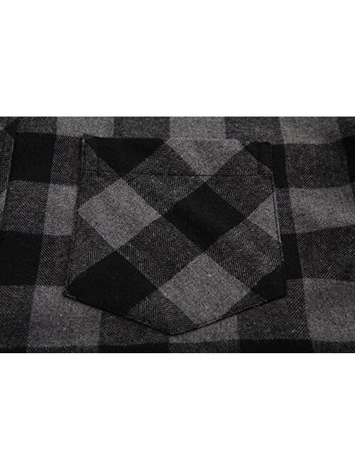 JEETOO Mens Buffalo Plaid Shirts Long Sleeve Flannel Shirt for Men Lumberjack Shirt