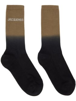 Brown & Black Le Papier 'Les Chaussettes Moisson' Socks