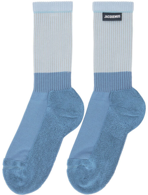 Jacquemus Blue 'Les Chaussettes A L'Envers' Socks