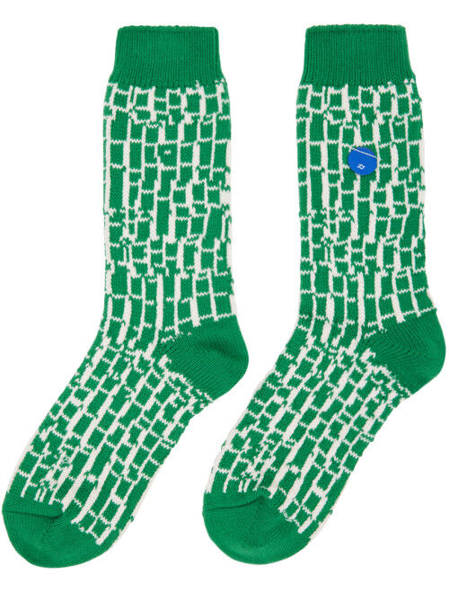 ADER error Green Jacquard Socks