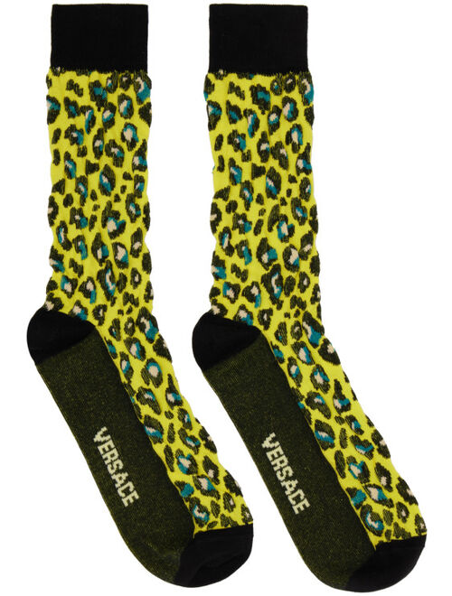 Versace Yellow Leopard Socks