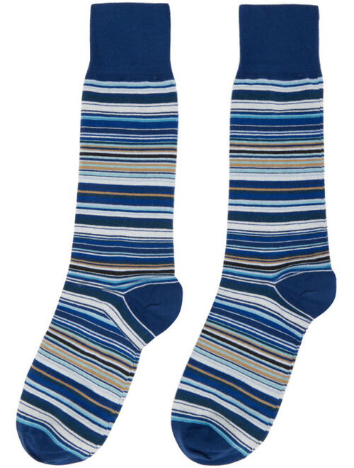 Paul Smith Three-Pack Multicolor Signature Stripe Socks