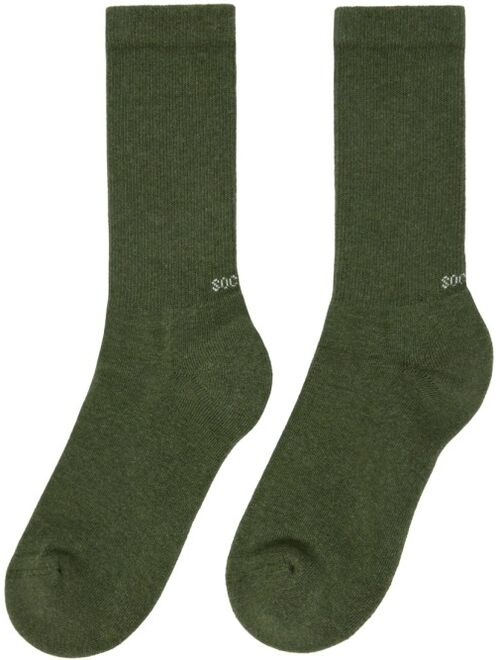 SOCKSSS Two-Pack Gray & Green Socks