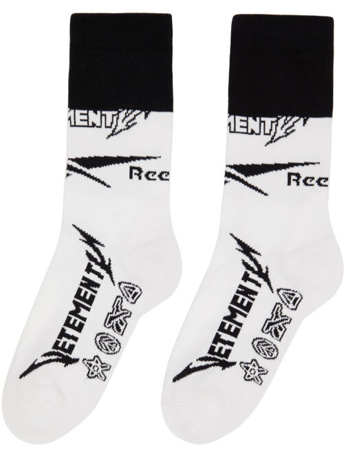 VETEMENTS White Reebok Edition Socks