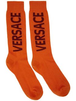 Orange Logo Socks