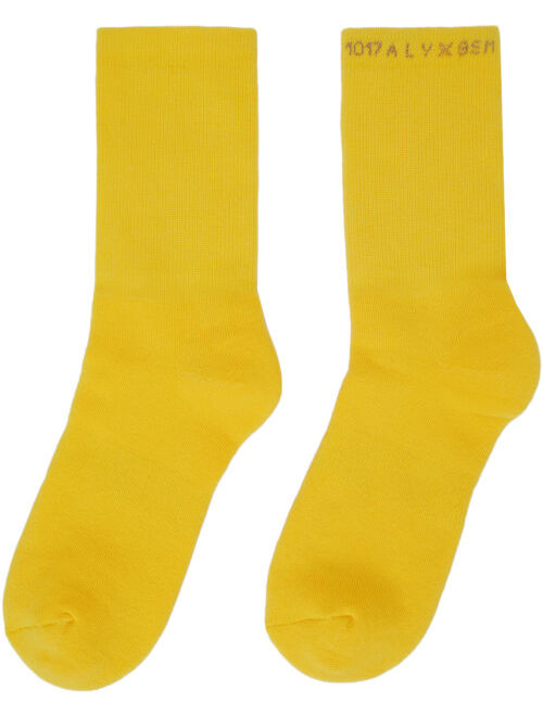 1017 ALYX 9SM Three-Pack Multicolor Logo Socks