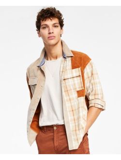 Men's Bishop Patchwork Shirt, Created for Macy's
