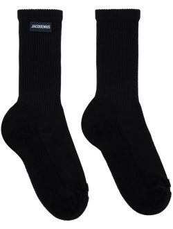 Black 'Les Chaussettes A L'Envers' Socks