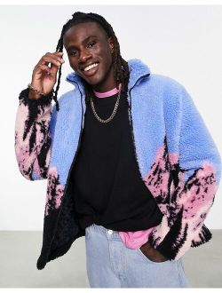 teddy borg walker jacket with scenic print