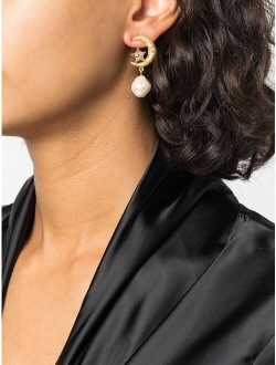 Lune pearl earrings