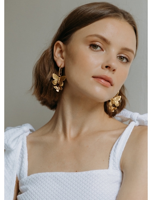 Jennifer Behr Brynn hoop earrings