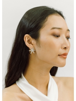 Venus crystal-embellished stud earrings