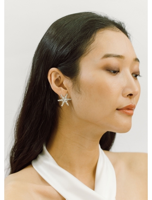 Jennifer Behr Venus crystal-embellished stud earrings