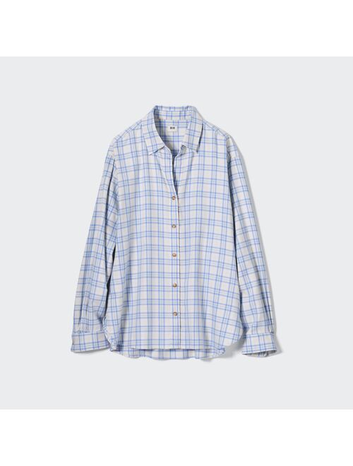 UNIQLO Soft Brushed Checked Long-Sleeve Shirt
