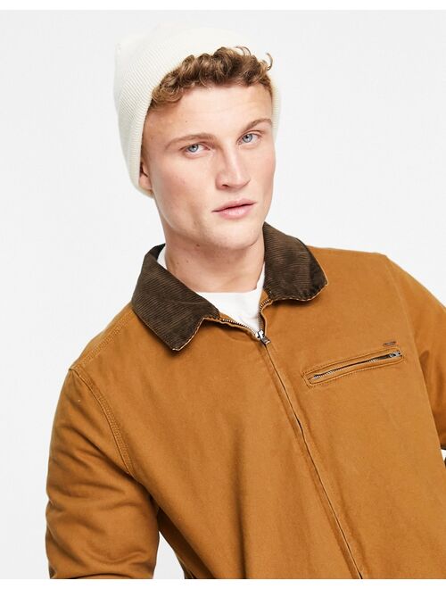 Only & Sons trucker jacket in brown