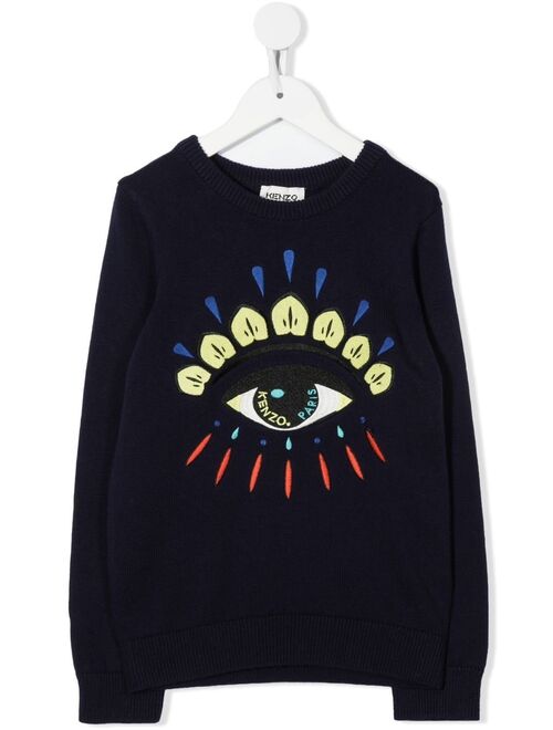 Kenzo Kids embroidered long-sleeved T-Shirt